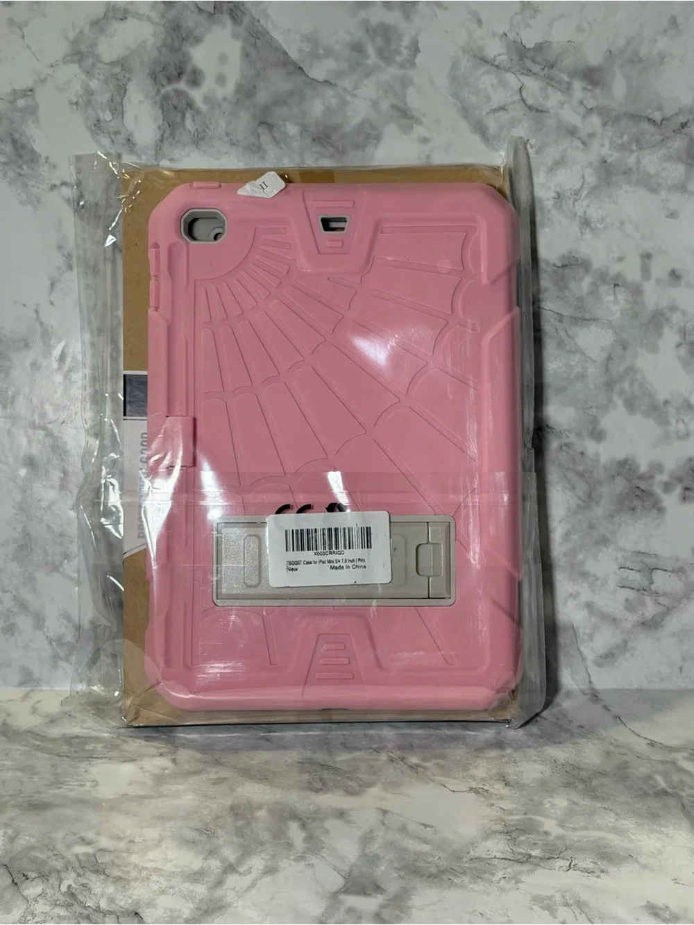 Pink Tablet Protective Case with Kickstand and screen protector